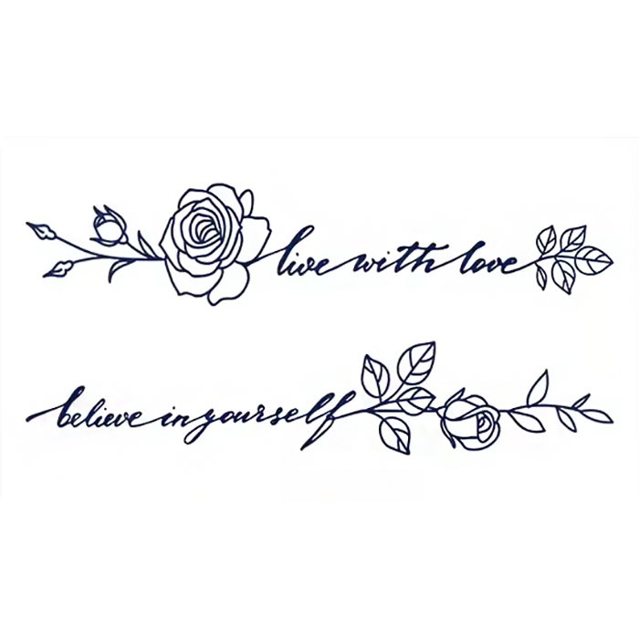 Rosengruß in Linienform – Bild 2