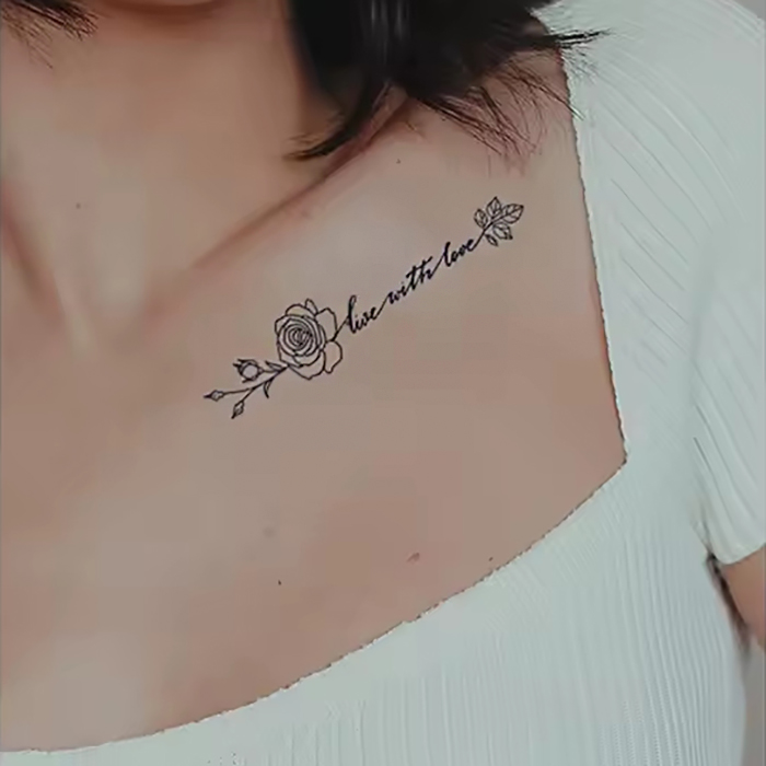 Rosengruß in Linienform – Bild 1