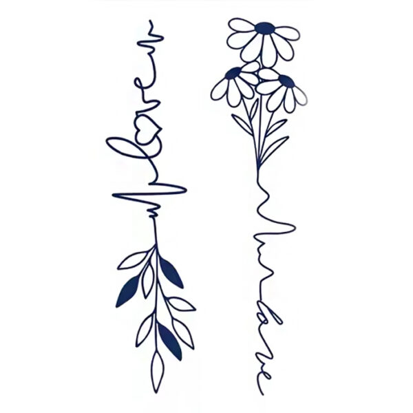 Linienblumen & Blätter – Bild 2