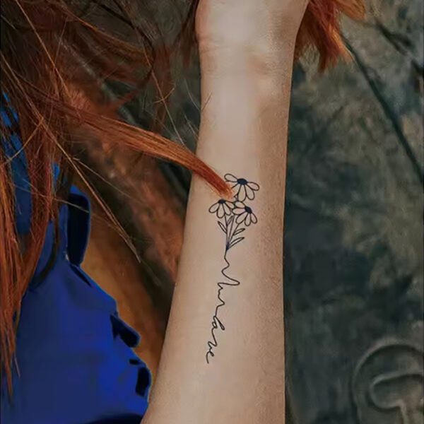 Linienblumen & Blätter – Bild 1