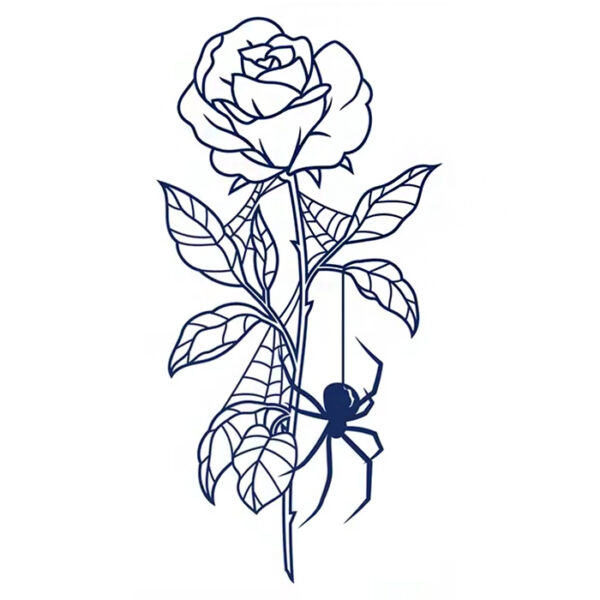 Rose mit Spinne – Bild 2