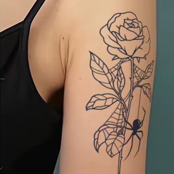 Rose mit Spinne – Bild 1